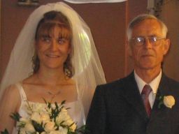 bride with Dad